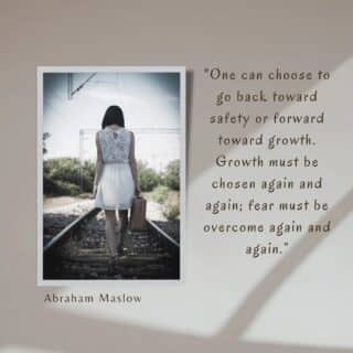 "One can choose to go back toward
safety or forward toward growth. Growth must be chosen again and again; fear must be overcome again and again.” - Abraham Maslow #growthmindset #growth #personaldevelopment #self #selfdevelopment #selfimprovement